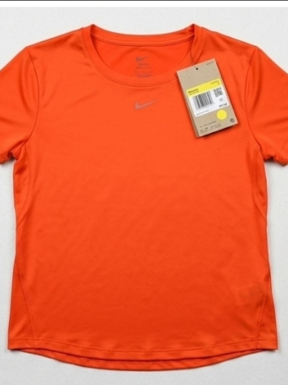Nike One Dri-FIT Women’s Short Sleeve Training Shirt - Orange - Size S